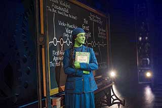 Lucie Jones as Elphaba. Photo by Matt Crockett